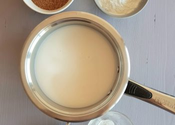 ingrediente cremă de vanilie fără lacpte și ouă