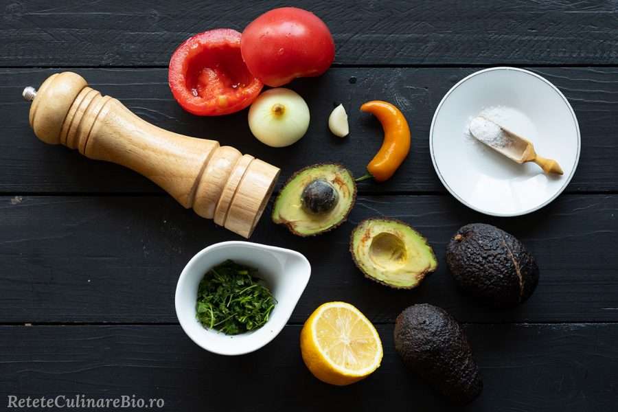 ingrediente guacamole - sos de avocado